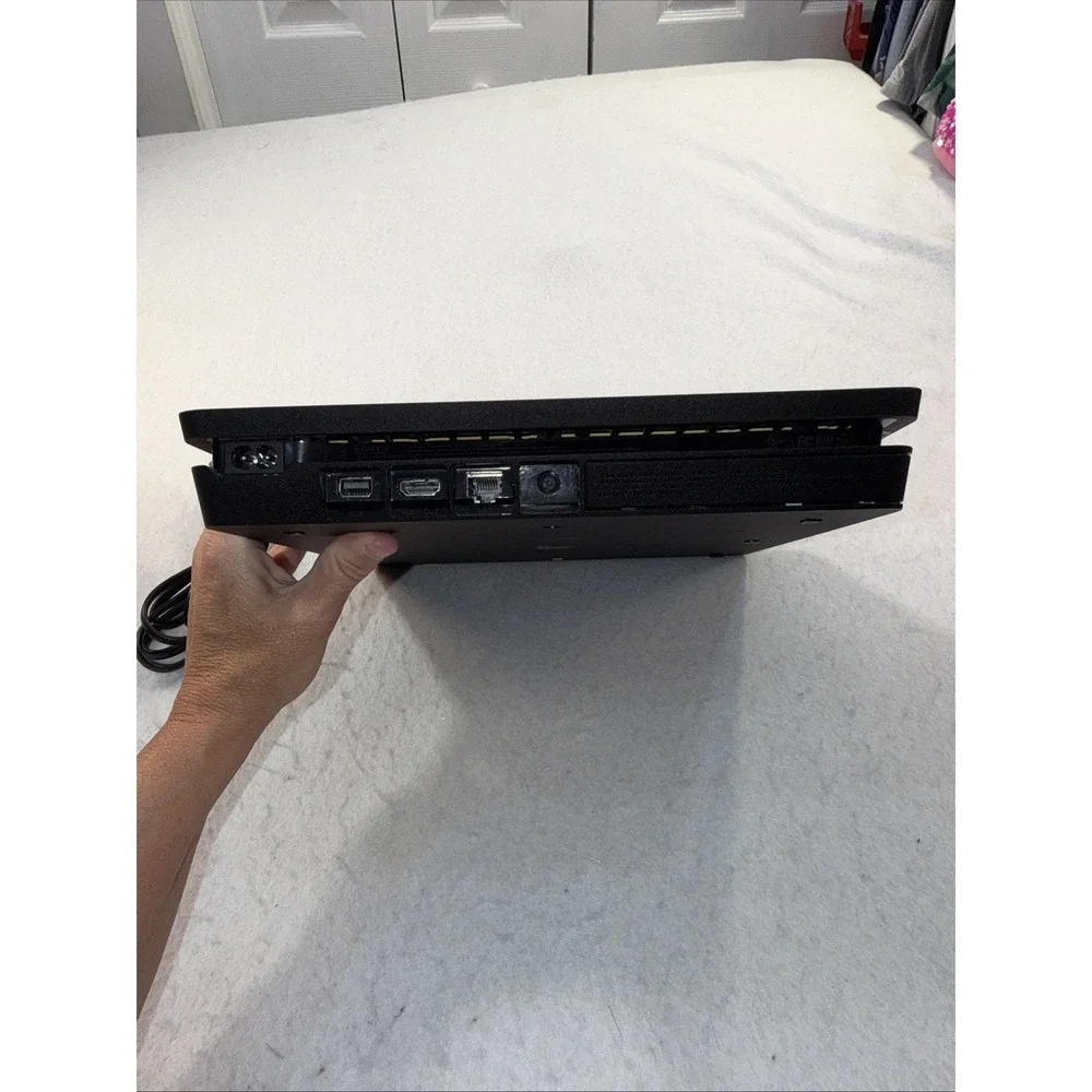Sony PlayStation 4 Slim PS4 500GB Black Console Gaming System W Power Cord Works